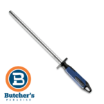 Butcher's Paradise honing steel with blue handle