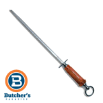 Butcher's Paradise honing steel with orange handle