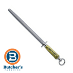 Honing steel with yellow handle