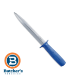 Long fillet knife with blue handle