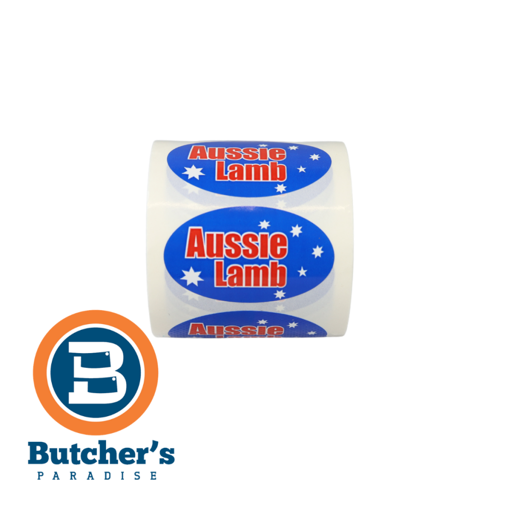 Aussie Lamb label roll, Butcher's Paradise