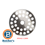 Stainless steel meat grinder plate, 13mm holes