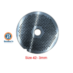 Stainless steel meat grinder plate, 3mm holes