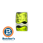 Quality Lamb sticker roll with Butcher's logo