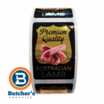 Roll of premium Australian lamb labels