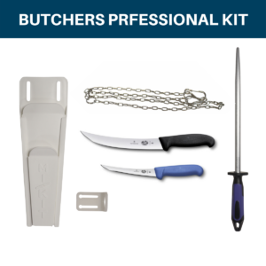 Butcher's Professional Chef Hunter Knife Steel Pouch Chain Tool Kit Victorinox