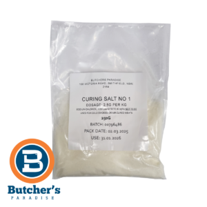 Butchers Cure #1 Curing Salt for Ham, Bacon and Cured Meats 250g