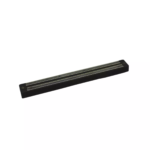 Black rectangular magnetic bar with metal strips