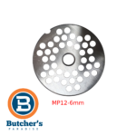 Stainless steel meat grinder plate with 6mm holes
