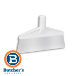 White plastic dough scraper