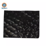Black textured rubber mat