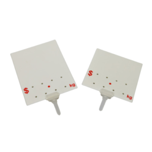 Butcher Ticket Meat Food Display Sign Medium/Large in White (10 Pack)