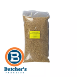 Bag of pine smoke chips, Butcher's logo