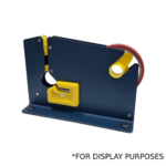 Industrial packing tape dispenser, blue and yellow