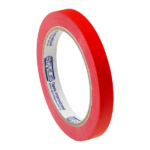 Red roll of adhesive tape