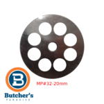 Butcher's Paradise 32-20mm grinder plate