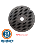Meat grinder plate with 3mm holes
