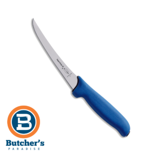 FDICK 6" ExpertGrip 2K Curved Stiff Boning Knife Soft Blue Handle - 8219115-66