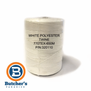 Butcher's Twine White Polyester Trussing, Cooking - 650m 770Tex