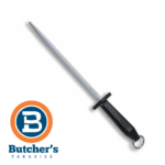 Honing steel and Butcher's Paradise logo