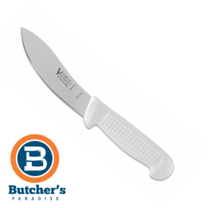 Butcher’s 5″/13cm Victory Skinning Knife Stainless Steel High Grip White Handle | 220113