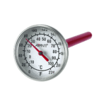 Dial kitchen thermometer with red probe