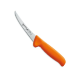 Orange-handled fillet knife on white background