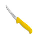 Yellow-handled fillet knife with curved blade